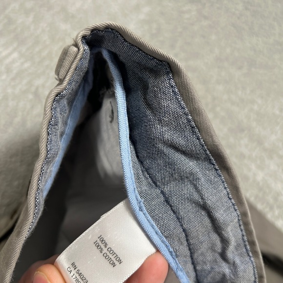 Banana Republic Emerson Chino Pants Mens 38x32 Gray Slim Fit Casual Trousers - Picture 5 of 12